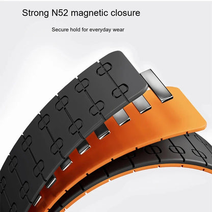 Samsung Galaxy Watch8, 9 & Ultra Two-Tone Magnetic Silicone Band