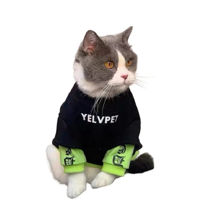 Pet Hoodies for Dogs Cats Solid Montage Puppy Clothing