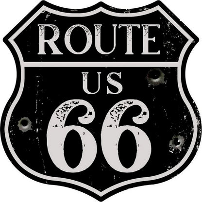 Route 66 American Dreams Shield Metal Tin Signs Posters