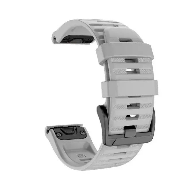 Garmin QuickFit 22/26mm Silicone Band, Solid or Two-Tone Perforated
