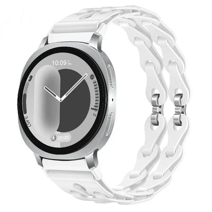 Samsung Galaxy Watch8, 9 & Ultra Silicone Chain Link Band