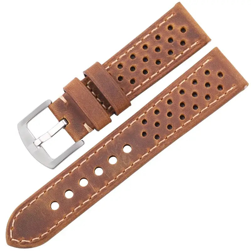 TicWatch Pro 5, Pro 3 & E3 Perforated Leather Rally Band