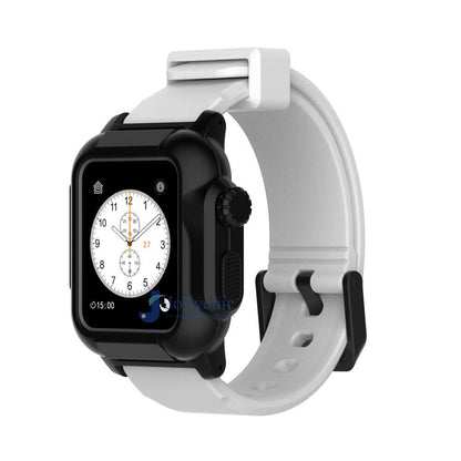 Silicone Band+Case For Apple Watch Strap