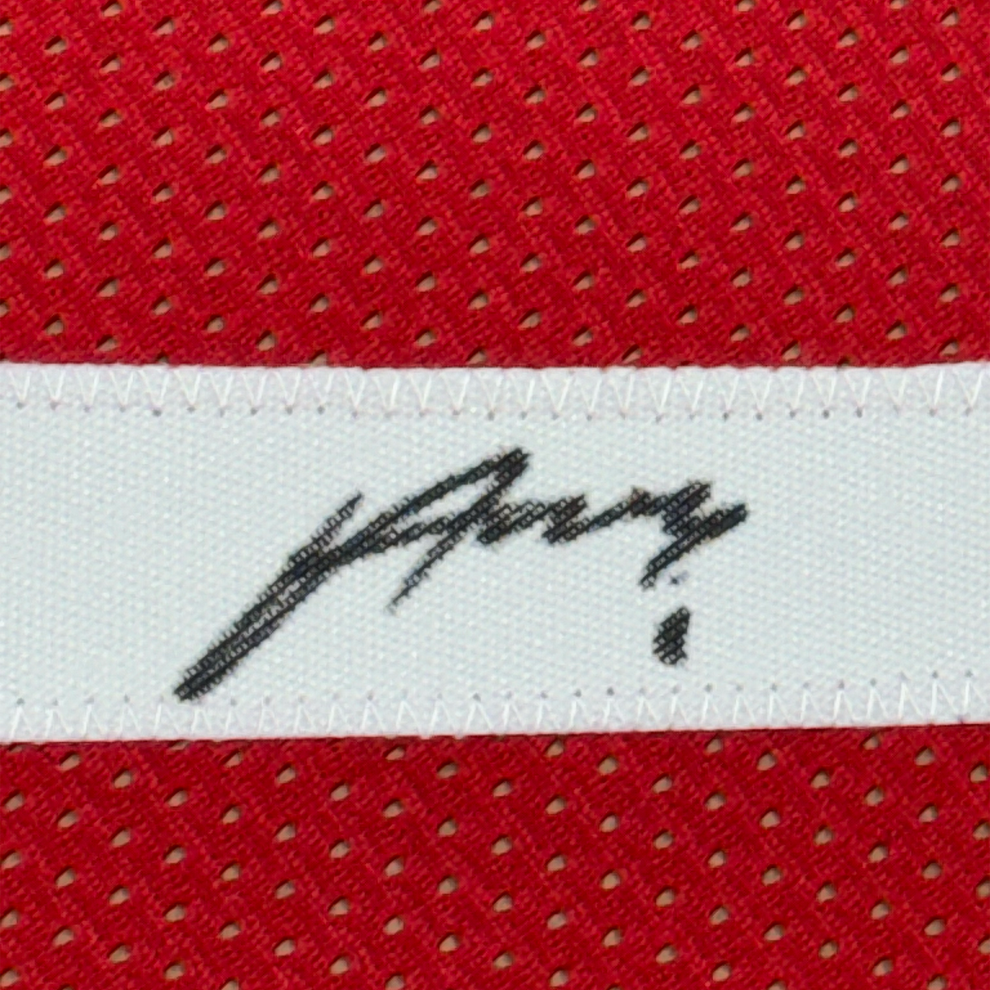 Framed Autographed/Signed Alperen Sengun 35x39 Houston Red Basketball Jersey Beckett BAS COA