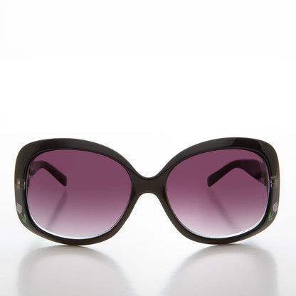 Boho Chic Sunglass with Flower Accent - Mimi