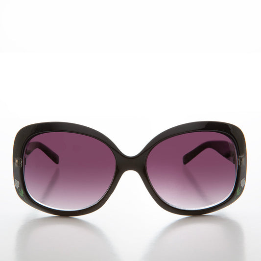 Boho Chic Sunglass with Flower Accent - Mimi