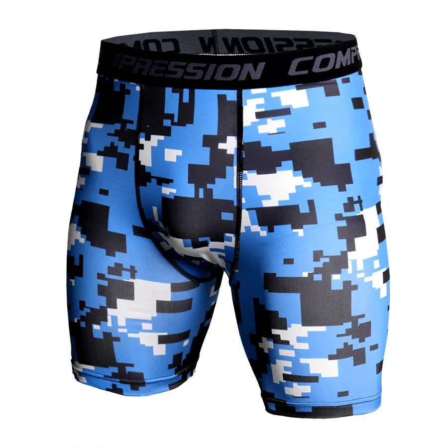 Camo Pixel Compression Shorts
