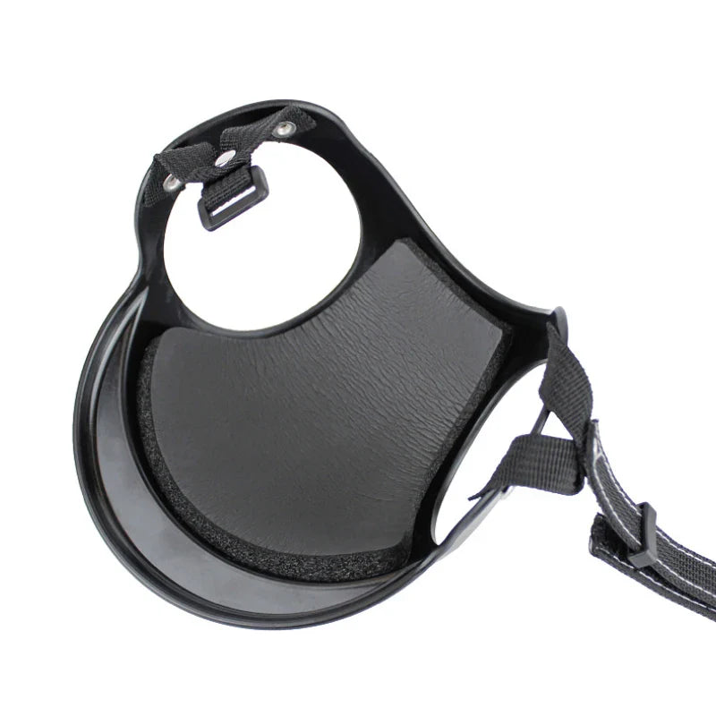 Cool Black Pet Dog Bicycle Safety Hat Adjustable Straps Helmets