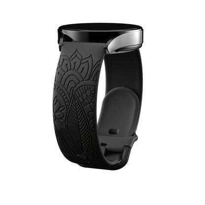 Samsung Galaxy Watch 7, 6, 5, 4 & FE Engraved Mandala Silicone Band