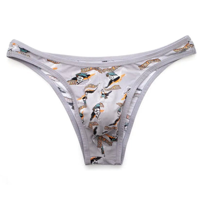 BRAVE PERSON Sexy Men Underwear Briefs Nylon Print Underpants Male Panties Sexy Bikini Briefs for Man New Arrival