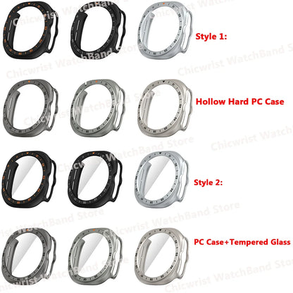 Samsung Galaxy Watch Ultra & Ultra 2 Bezel Case, Open or Glass Front
