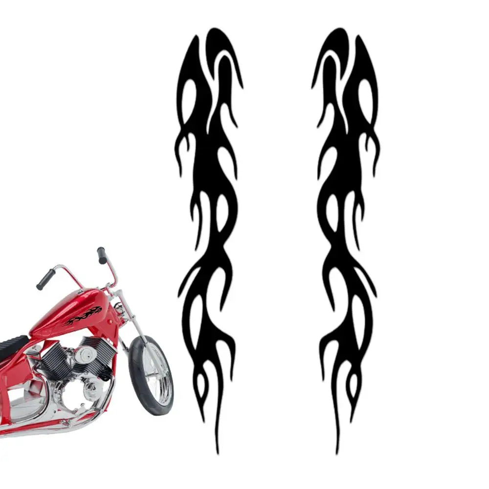 Motorcycle Reflective Flame Stickers Waterproof