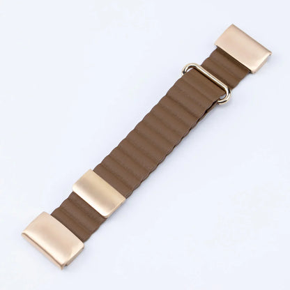 Garmin QuickFit 22/26mm Ribbed Magnetic Leather Band