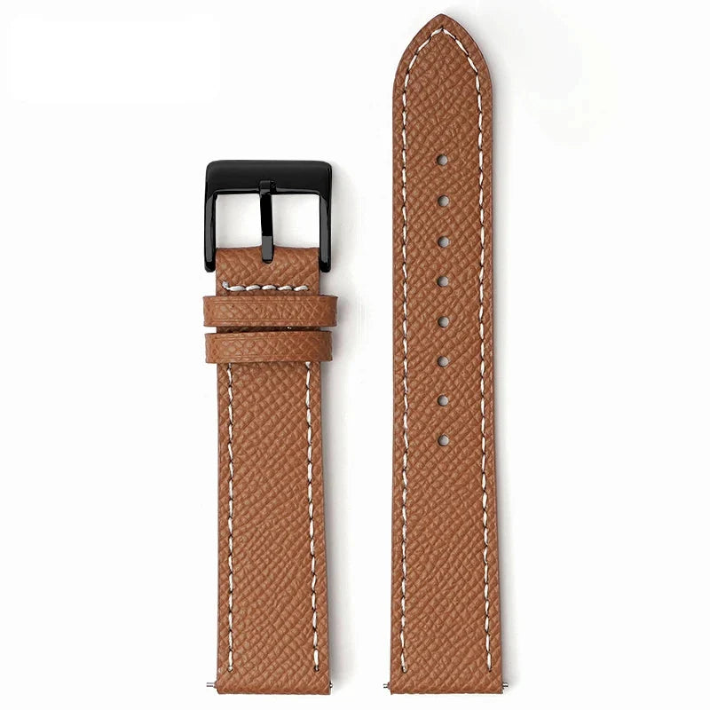 Samsung Galaxy Watch 7, 6, 5, 4 & FE Epsom Calfskin Leather Band
