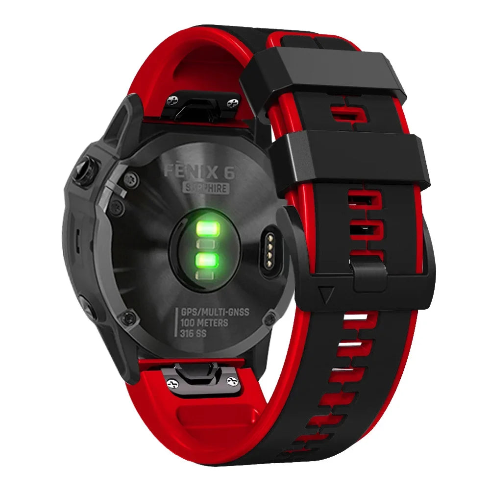 Garmin QuickFit 22/26mm Silicone Band with Contrast Inner Color