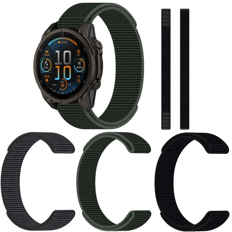 Garmin Nylon Loop Strap - Breathable, Durable, Comfortable