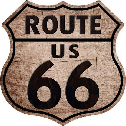 Route 66 American Dreams Shield Metal Tin Signs Posters