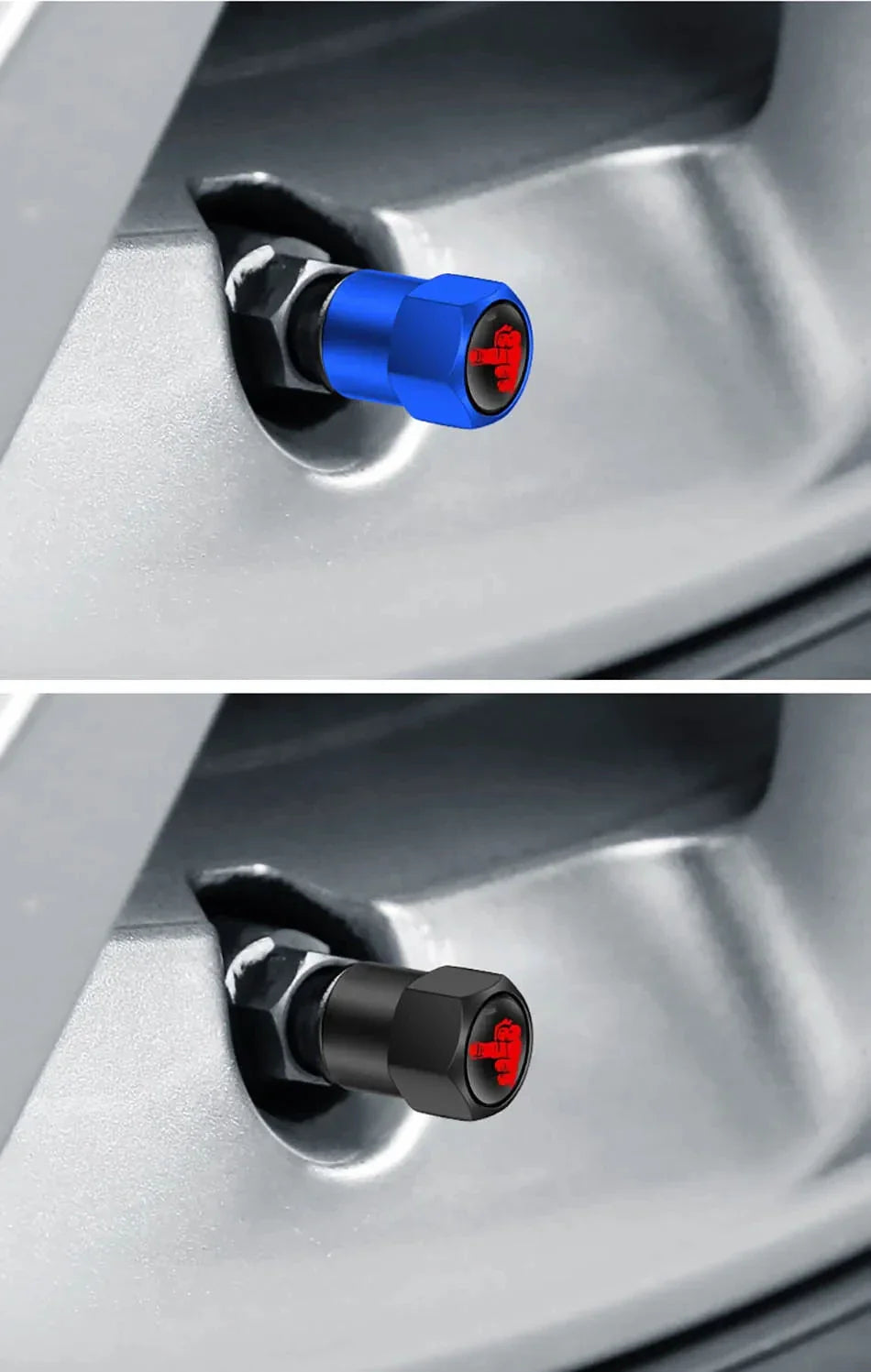 4PCS Aluminium Valve Stem Caps