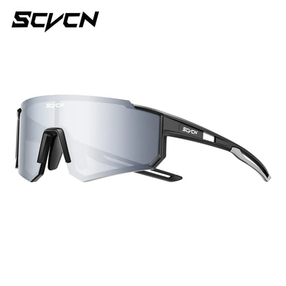 SCVCN UV400 Mountaineering Cycling Protective Glasses Running Sunglasses Stylish Hiking Driving Glasses MTB Sports Sunglasses
