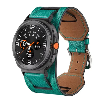 Samsung Galaxy Watch8, 9 & Ultra Leather Cuff Band