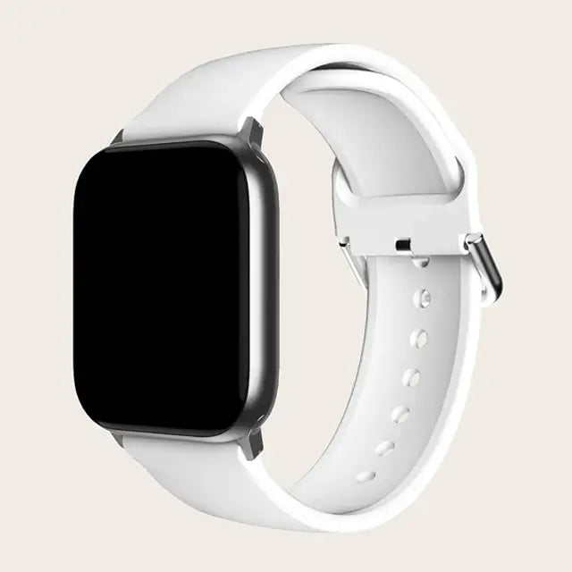 Apple Watch Patterned & Clear Silicone Band with Buckle