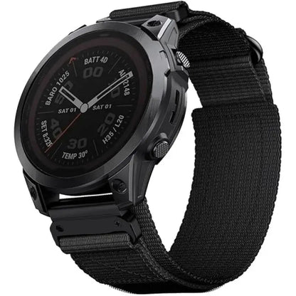 Garmin QuickFit 22/26mm Nylon Loop Band with Orange Pull Tab