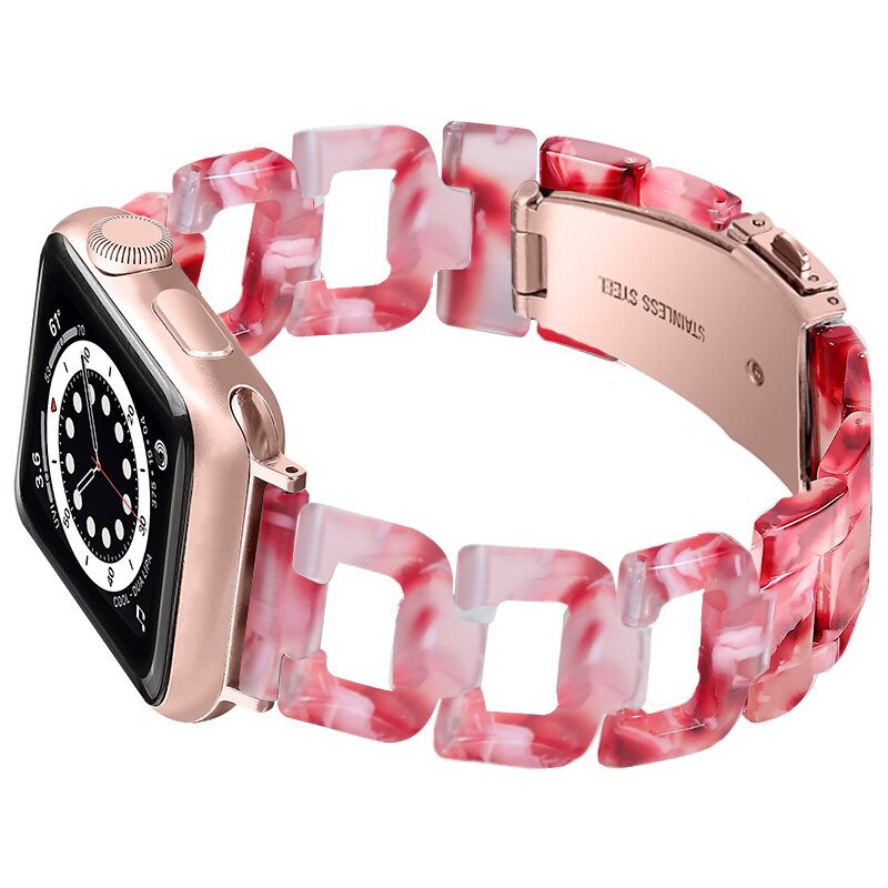 Resin Strap For Apple Watch Band/Strap Series 11/10/9/8/7/6/5/4/ SE / Ultra 1/2/3