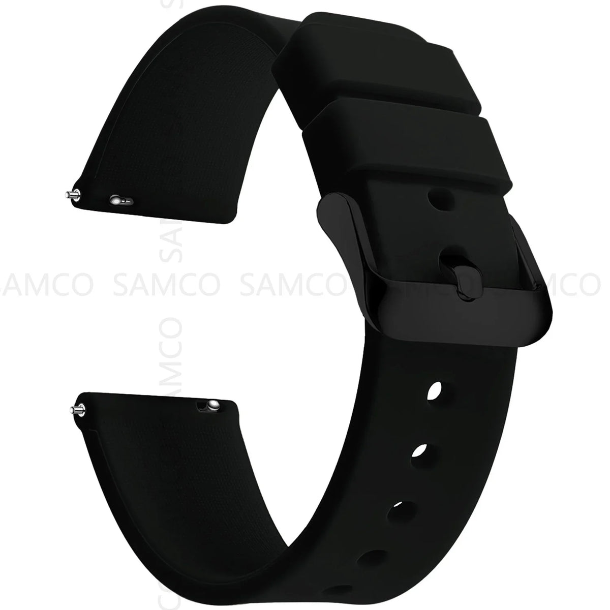 Samsung Galaxy Watch 7, 6, 5, 4 & FE Curved-End Silicone Band