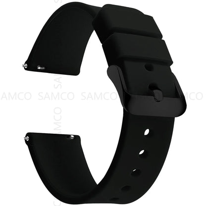 Samsung Galaxy Watch 7, 6, 5, 4 & FE Curved-End Silicone Band