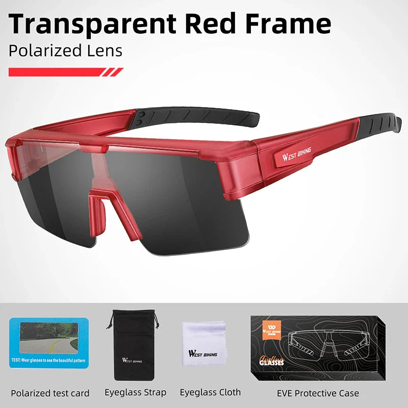 WEST BIKING Cycling Glasses Photochromic UV400 Protection