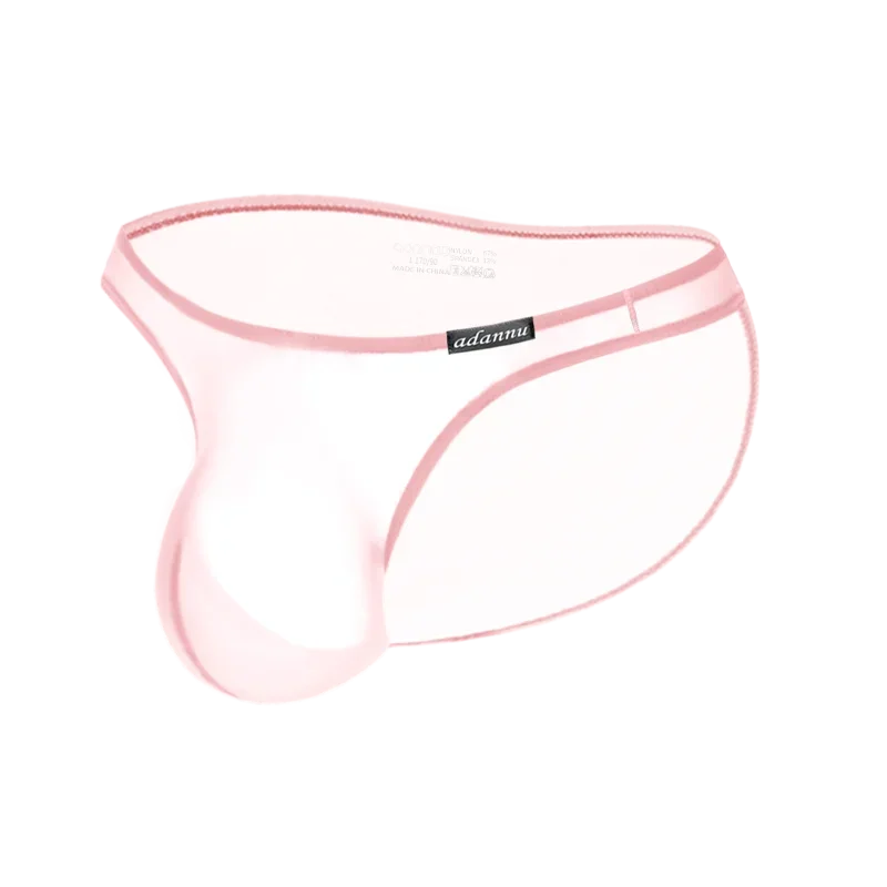Men Underwear Low-rise Pouch Transparent