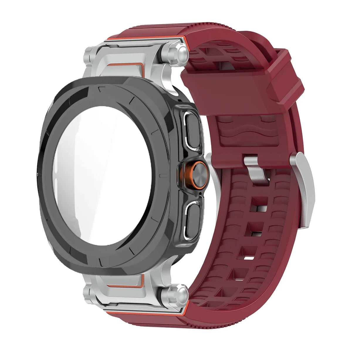 Samsung Galaxy Watch Ultra & Ultra 2 Silicone Band & Protective Case