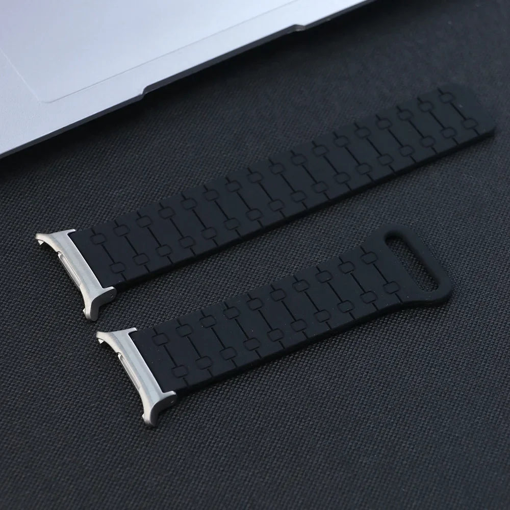 Samsung Galaxy Watch8, 9 & Ultra Two-Tone Magnetic Silicone Band