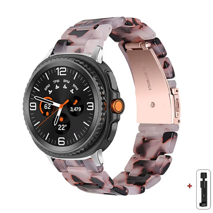 Samsung Galaxy Watch8, 9 & Ultra Resin Link Band, 40 Patterns