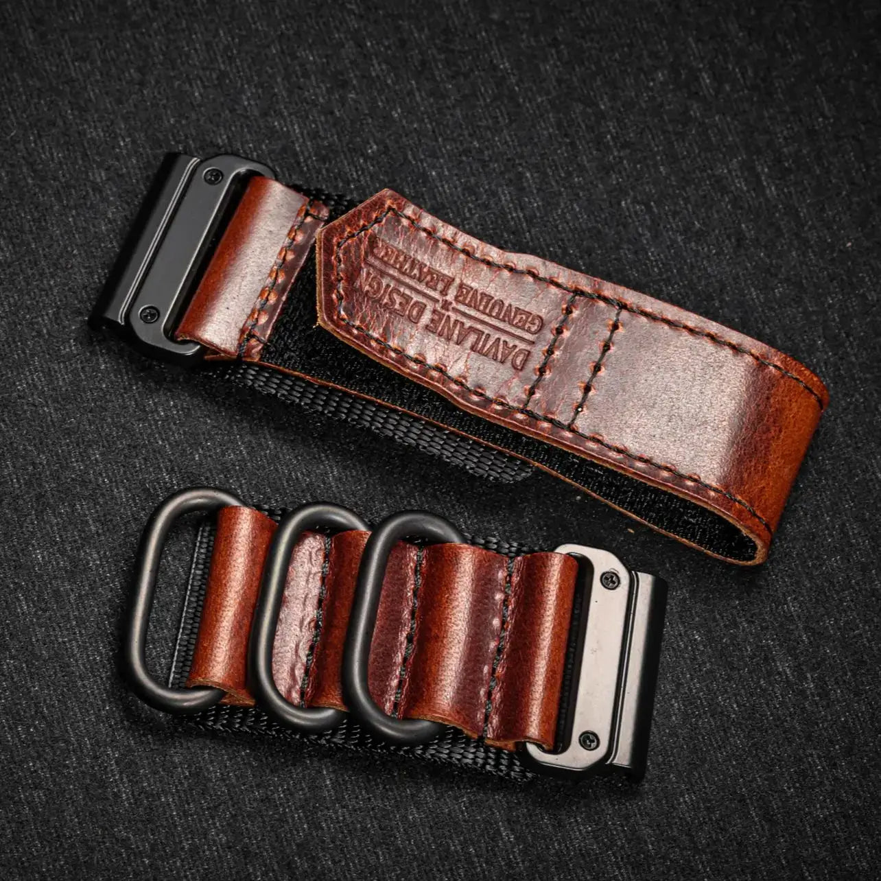 Genuine Leather Garmin Watch Strap - QuickFit Stylish Band