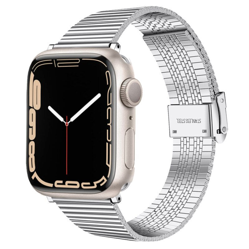 Stainless Steel Strap Apple Watch Band Series 11/10/9/8/7/6/5/4/ SE / Ultra 1/2/3