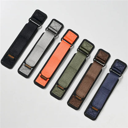 Samsung Galaxy Watch 7, 6, 5, 4 & FE Hook-and-Loop Nylon Sport Band