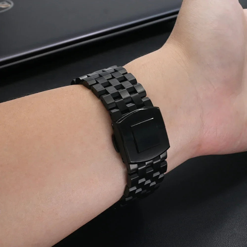Garmin QuickFit 22/26mm Five-Link Steel Bracelet with Butterfly Clasp