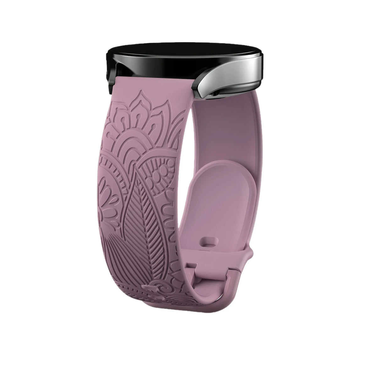 Samsung Galaxy Watch 7, 6, 5, 4 & FE Engraved Mandala Silicone Band