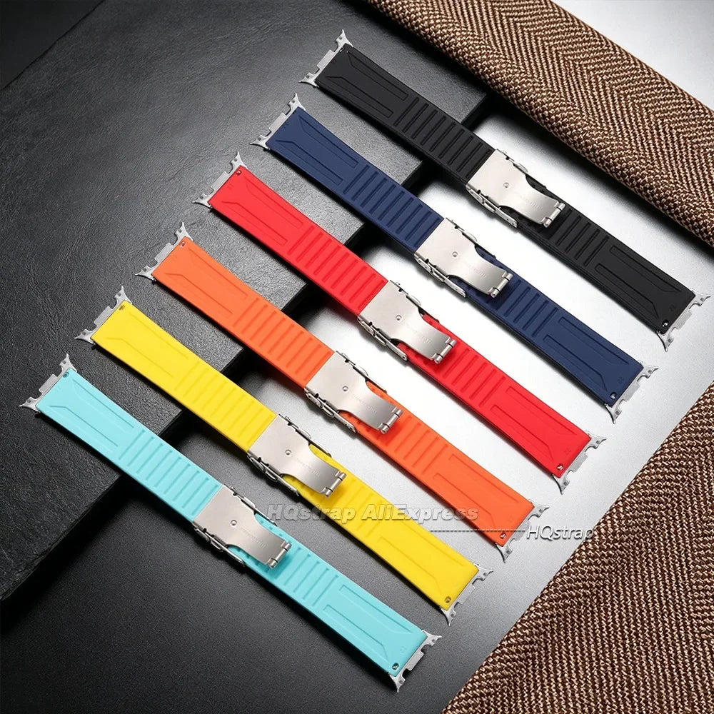 Samsung Galaxy Watch8, 8 Classic & 9 Silicone Deployant Clasp Band