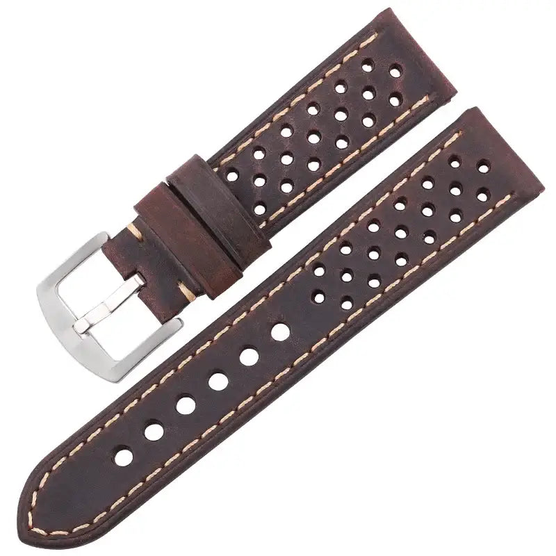 TicWatch Pro 5, Pro 3 & E3 Perforated Leather Rally Band