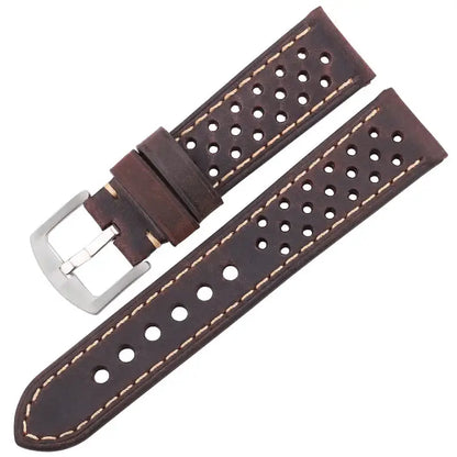 TicWatch Pro 5, Pro 3 & E3 Perforated Leather Rally Band