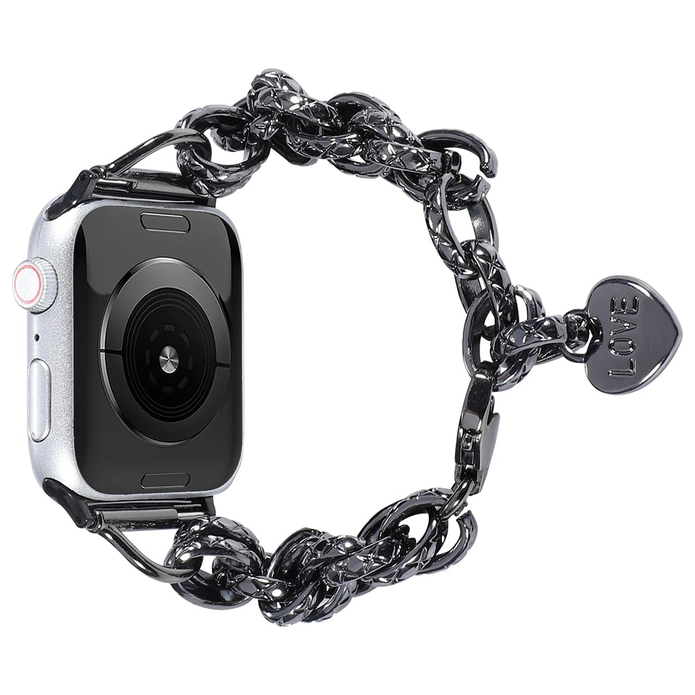 Steel Strap For Apple Watch Band Series 11/10/9/8/7/6/5/4/ SE / Ultra 1/2/3