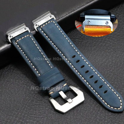 Garmin Vintage Leather Strap - Classic and Comfortable Band