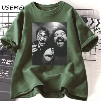 Harry Potter Hagrid Funny T Shirt Smoking