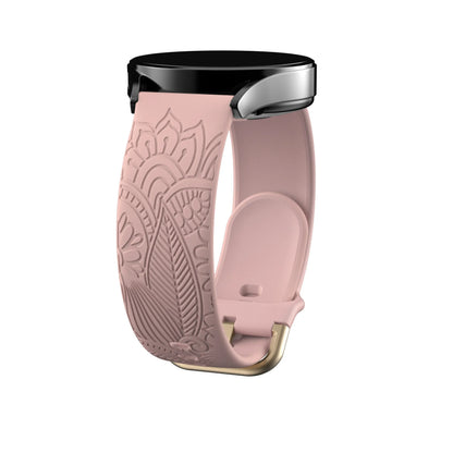 Samsung Galaxy Watch 7, 6, 5, 4 & FE Engraved Mandala Silicone Band