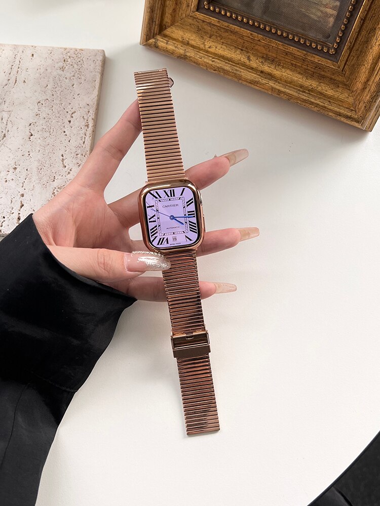 Stainless Steel Strap Apple Watch Band Series 11/10/9/8/7/6/5/4/ SE / Ultra 1/2/3