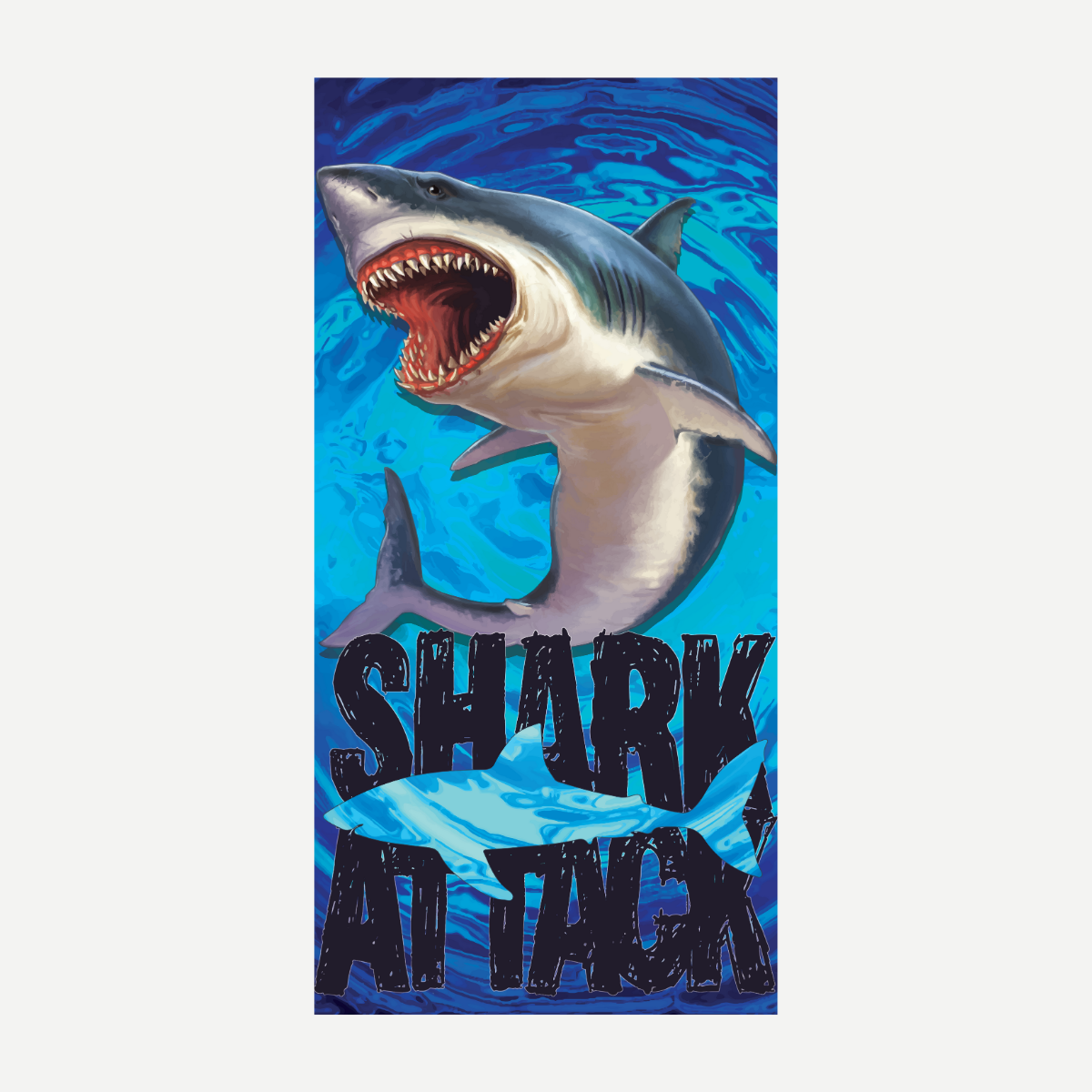 Shark Attack Beach Towel