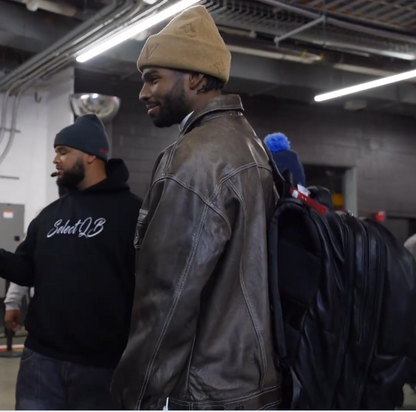 Black Leather Patented Carry-on Bag (XL Design) (Only 300 Made)