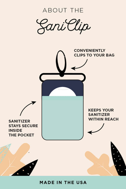 Magnolias SaniClip Hand Sanitizer Holder - made to order